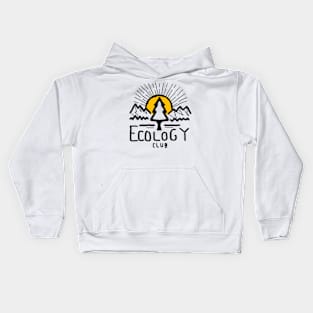 Ecology Club Graphic Art Kids Hoodie